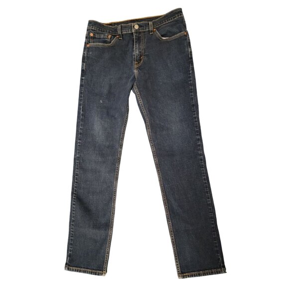 Levis 511 Mens Dark Wash Jeans W32 L32 Slim Fit Denim - Picture 1 of 9